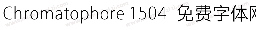 Chromatophore 1504字体转换